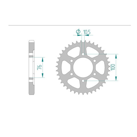 Kit chaine AFAM acier SUZUKI GSX-R 1100 W P,R pas 530 1993 à 1994