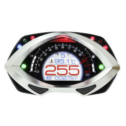 Compteur multifonctions KOSO RXF LCD noir/argent