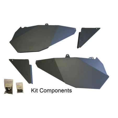 Panneau porte + kit de montage DRAGONFIRE aluminium - Polaris