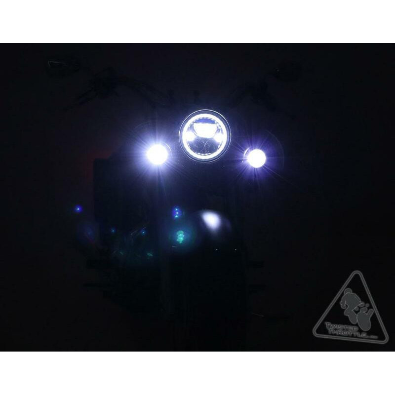 Phare DENALI M7 LED Ø177mm noir chrome