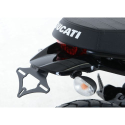 Support de plaque R&G RACING noir Ducati Scrambler Sixty2 2