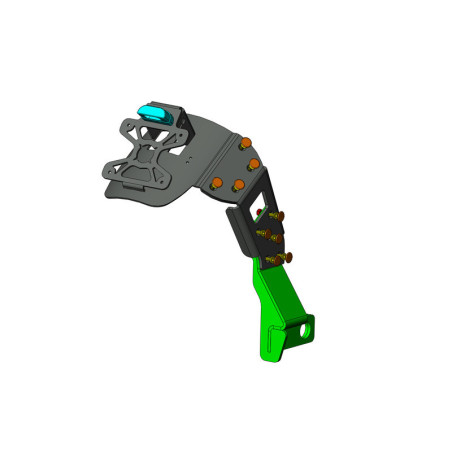 Support de plaque ACCESS DESIGN ''ras de roue''  noir Yamaha XJR1300