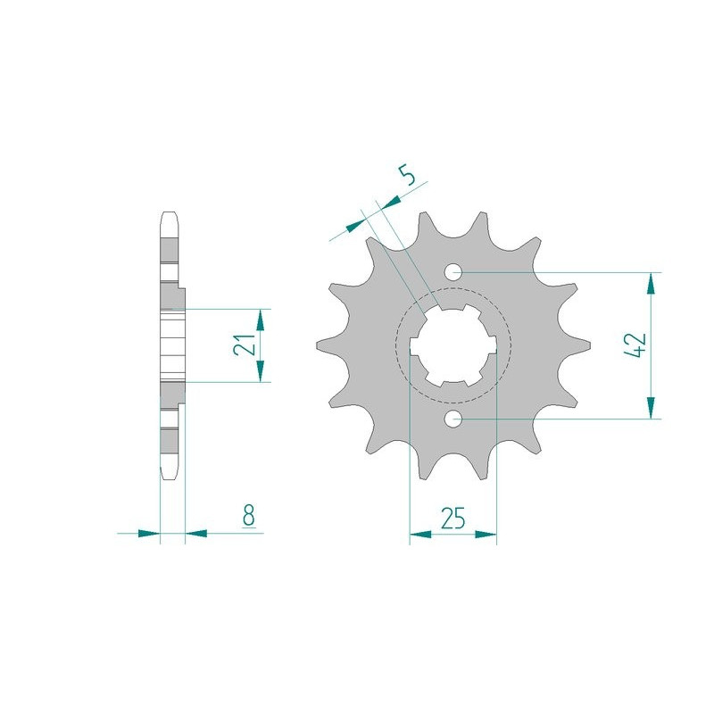 Kit chaine AFAM acier YAMAHA XT 600 Z TENERE 55W pas 520 1985 à 1985