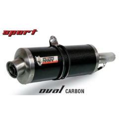 Silencieux MIVV Oval Classic carbone Triumph Speed Triple 955 I 2