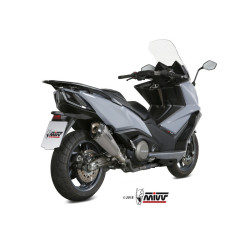 Silencieux MIVV Delta Race Black inox /casquette carbone  Kymco AK 550 2