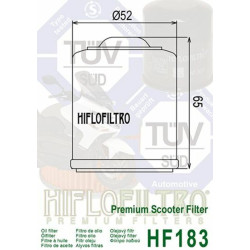 Filtre à huile HIFLOFILTRO - HF183 2