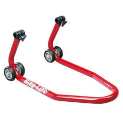 Bequille avant BIKE LIFT universelle rouge avec supports coniques 2