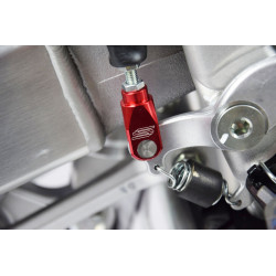 Chape de réglage de frein arrière SCAR alu rouge Honda 2