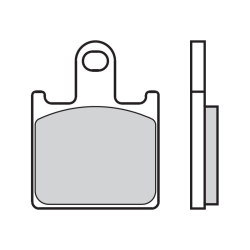 Plaquettes de frein BREMBO route/sport métal fritté - 07KA28SR 2