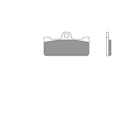 Plaquettes de frein BREMBO route/sport métal fritté - 07BB10SR 2