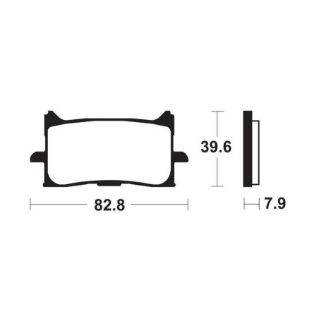 Plaquettes de frein TECNIUM Performance métal fritté - MF440