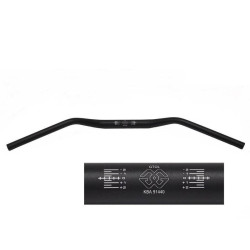 Guidon GILLES TOOLING Ø28,6mm GT Oversize sans barre noir 2