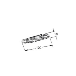 Ressort doublé BUZZETTI pour béquille centrale - Kymco