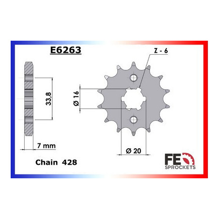 BRIXTON.125.BX '17 15X48 RK428FEX
