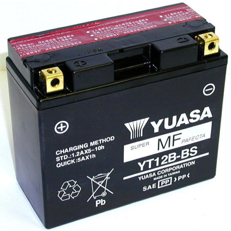 Batterie moto YUASA YT12B-BS