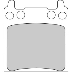 Plaquette moto Ferodo FDB134P Organic