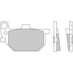 Plaquette moto Ferodo FDB184P Organic