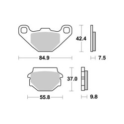 Plaquettes de freins AP RACING 2