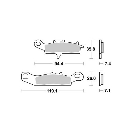 Plaquettes de freins AP RACING
