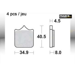 Plaquettes de freins AP RACING 2