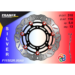 Disque de frein Gamme Silver F11502R.00A0 / Oeillets Couleurs