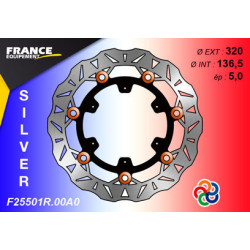 Disque de frein Gamme Silver F25501R.00A0 / Oeillets Couleurs