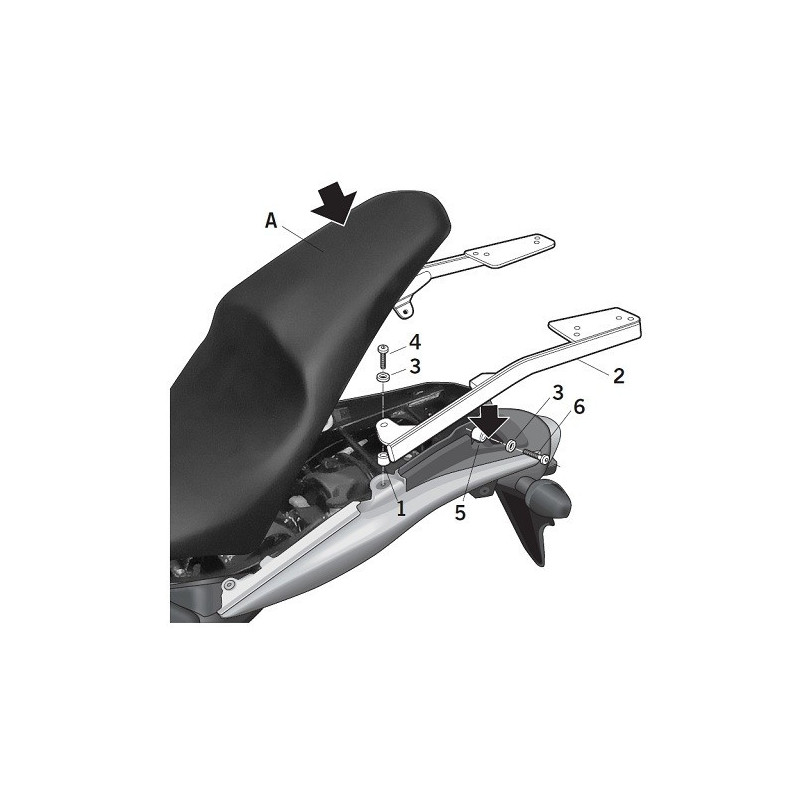 Porte paquet Shad Top Master Honda CB600 F 07 / 10