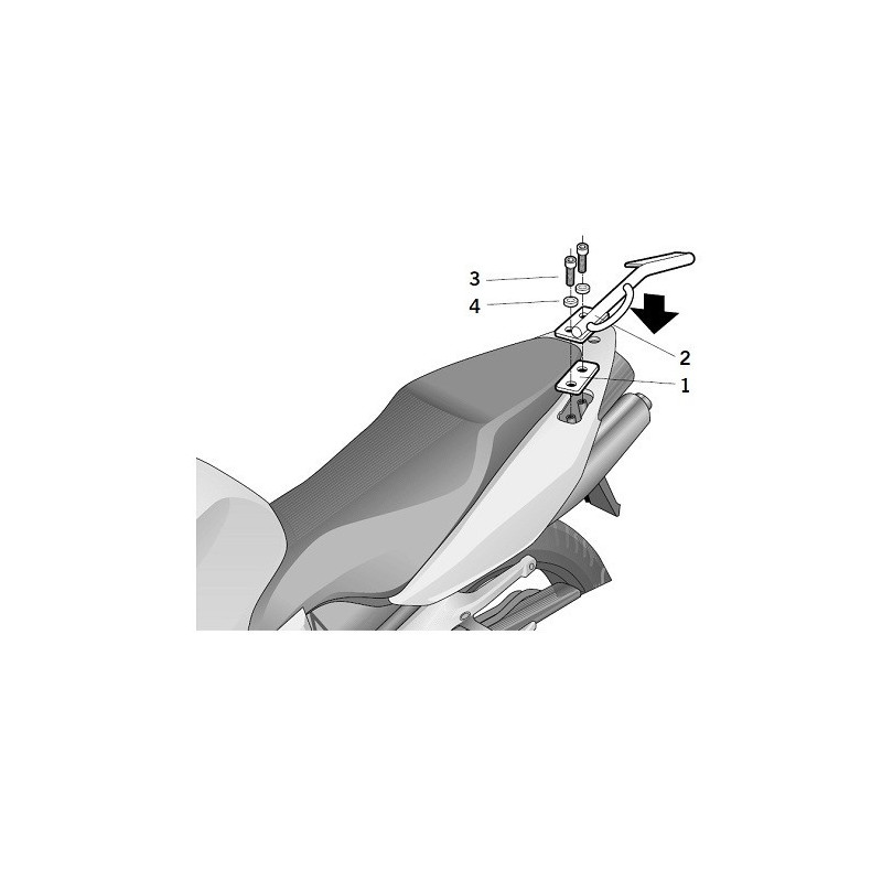 Porte paquet Shad Top Master HONDA VFR800 VTEC 2002 2011