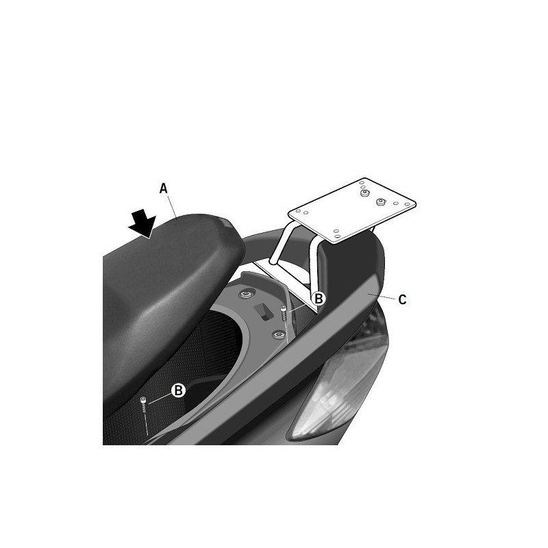 Porte paquet Shad Top Master Y0CY17ST