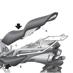 Porte paquet Shad Top Master YAMAHA FAZER FZ6 N/S 600 ( 04 - 12)