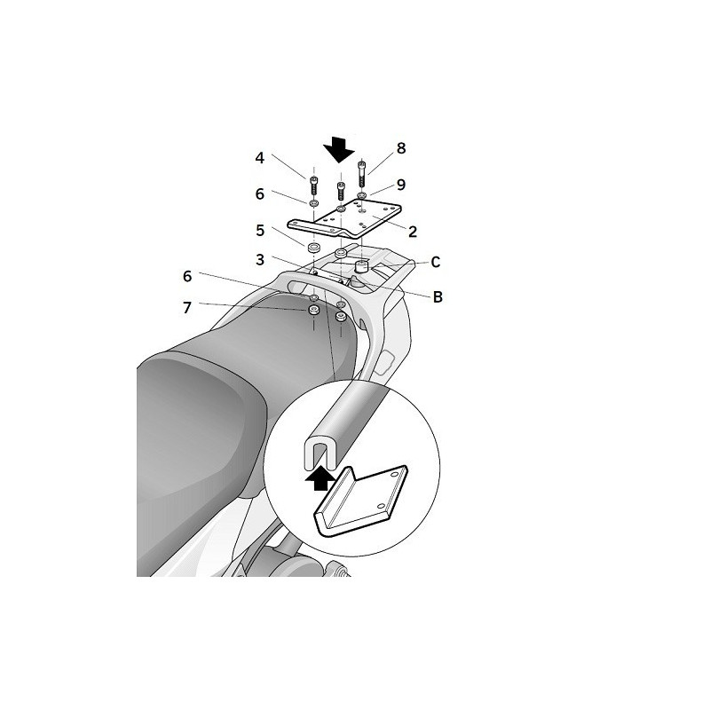 Porte paquet Shad Top Master Y0FJ31ST