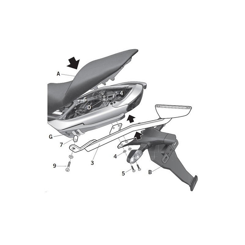 Porte paquet Shad Top Master K0ER69ST