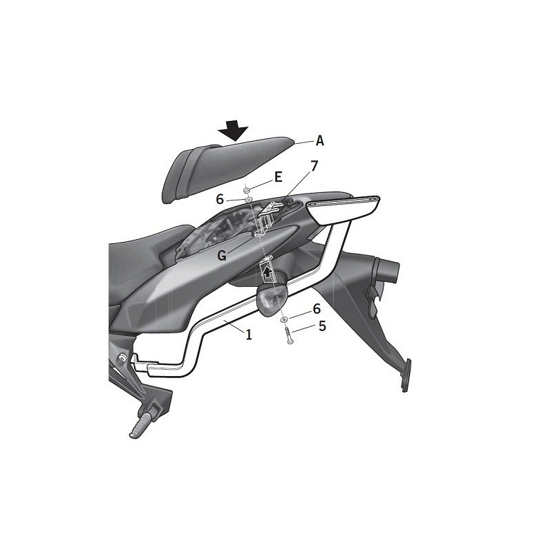 Porte paquet Shad Top Master K0Z778ST