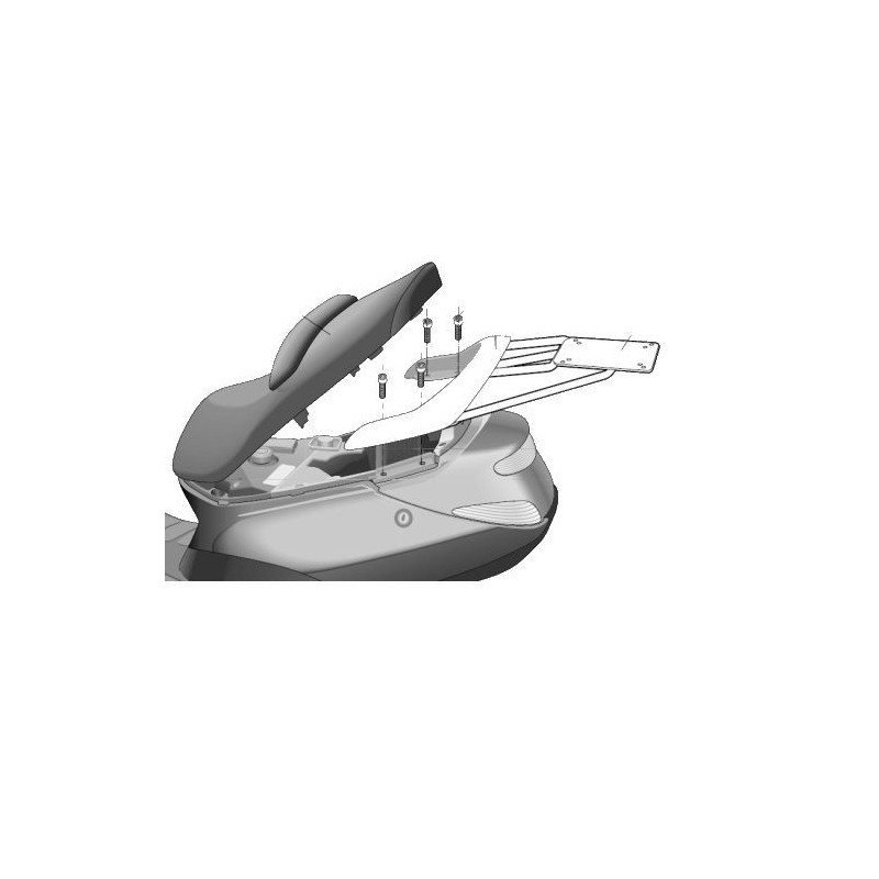 Porte paquet Shad Top Master Peugeot Elystar 50 125 180