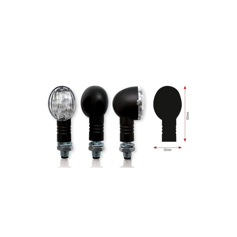 Clignotants Bullet À Leds  Cabochon Transparent