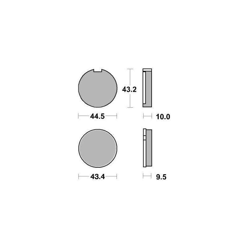 Plaquettes de frein moto SBS Ceramic 516 HF