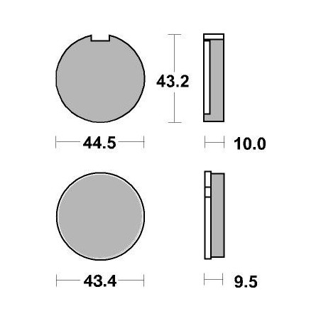Plaquettes de frein moto SBS Ceramic 516 HF