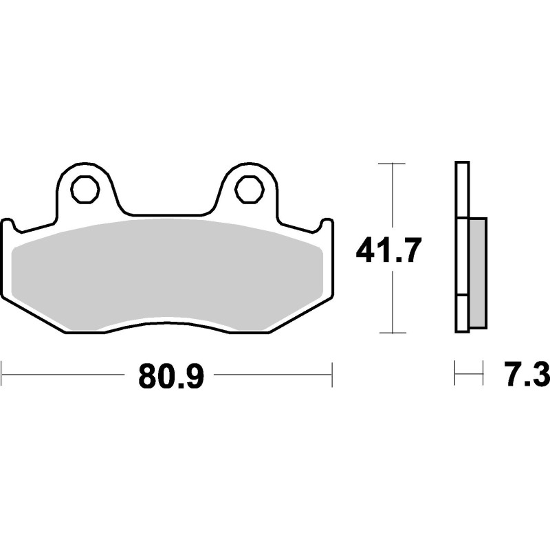 Plaquettes de frein moto SBS Ceramic 558 HF