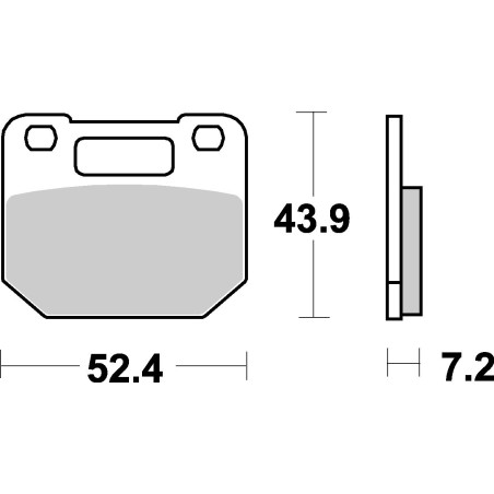 Plaquettes de frein moto SBS Ceramic 587 HF