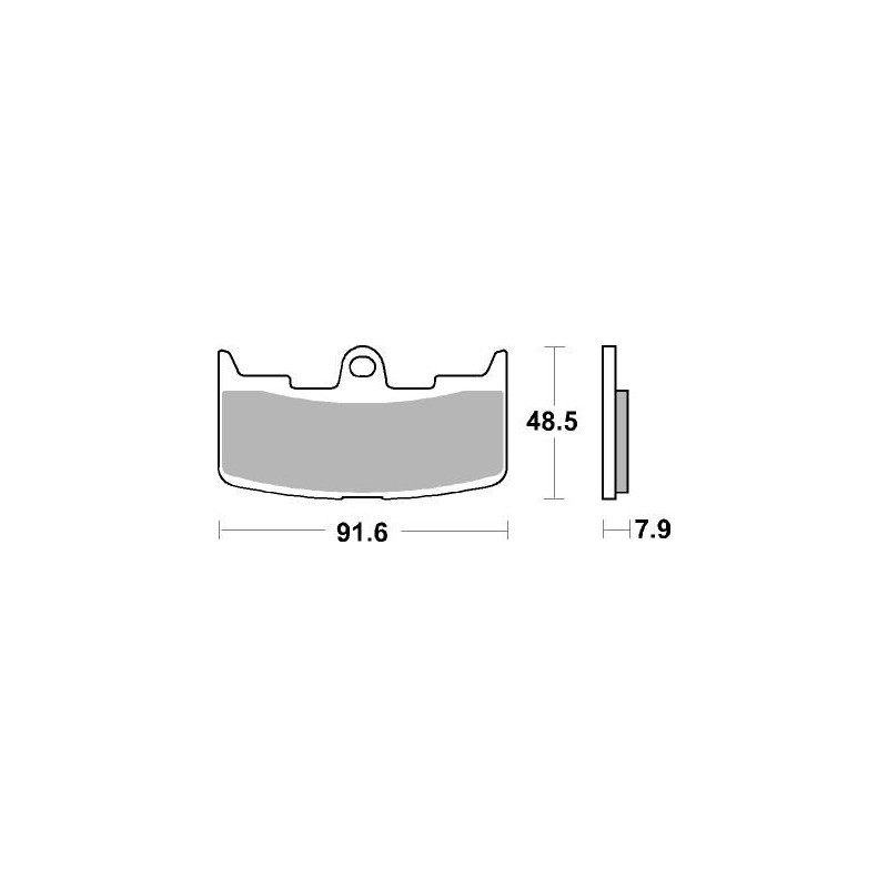Plaquettes de frein moto SBS Ceramic 795 HF