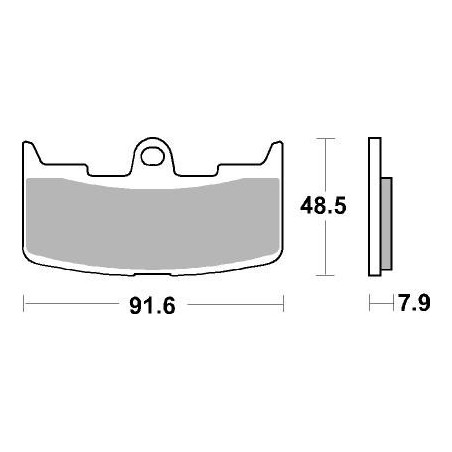 Plaquettes de frein moto SBS Ceramic 795 HF