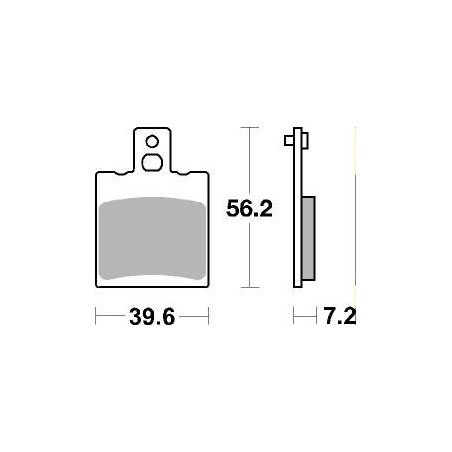 Plaquettes de frein moto SBS Ceramic 824 HF