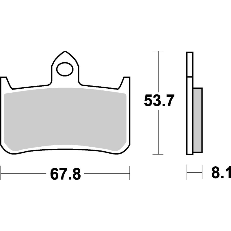 Plaquettes de frein moto SBS Sinter 622HS