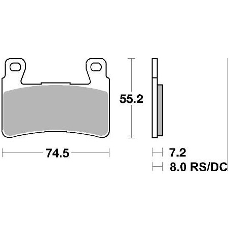 Plaquettes de frein moto SBS Sinter 734HS