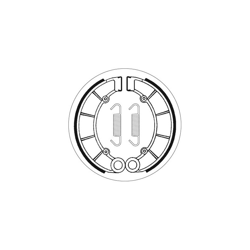 Machoires de frein moto SBS Organic 2027