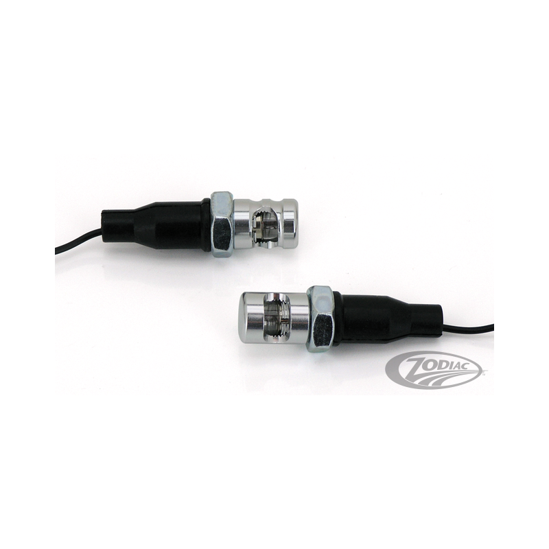 Eclairage de plaque ou compteur chromé.