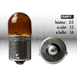 AMPOULE GRAISSEUR BAU15S 12V10W