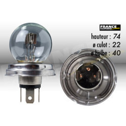 AMPOULE PHARE P45T 12V45/40W