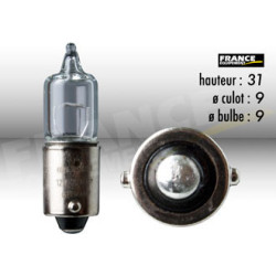 AMPOULE TEMOIN AVEC CULOT BA9S 12V20W