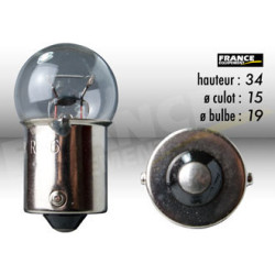 AMPOULE GRAISSEUR BA15S/G18 12V21W